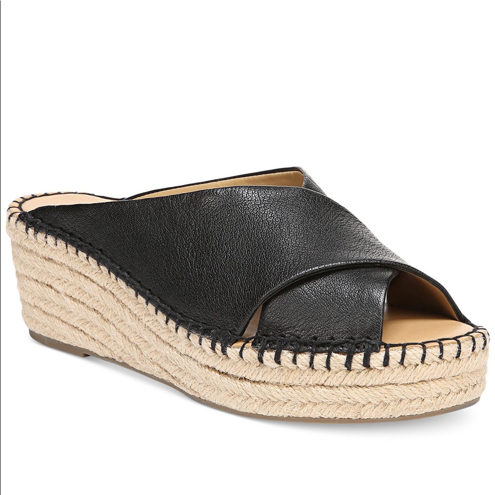 Polina Espadrille Platform Wide Wedge Sandals